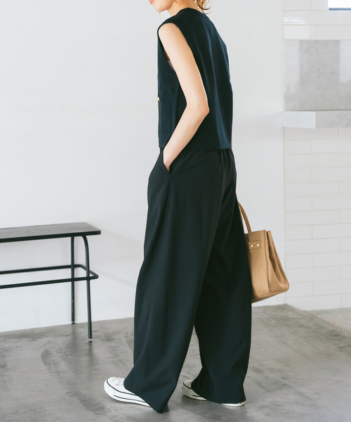 バルキーヤーンミラノリブニットベスト