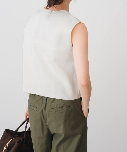 バルキーヤーンミラノリブニットベスト