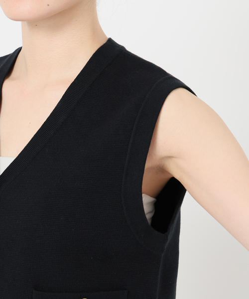 バルキーヤーンミラノリブニットベスト（ベスト）｜Spick & Span