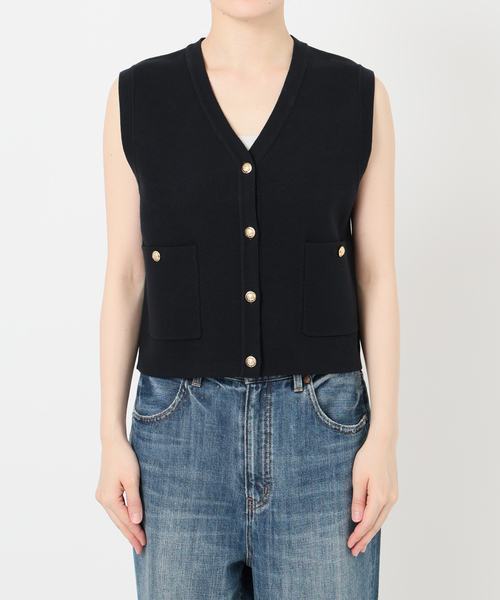 バルキーヤーンミラノリブニットベスト
