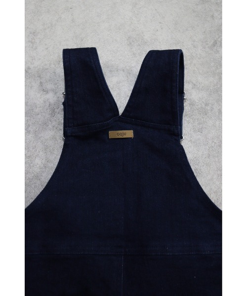 ooju（オージュ）の「【ooju】デニム オーバーオール（サロペット/オーバーオール・キッズ・インディゴブルー/アイボリー・1/2/3/4）」の6枚目の写真