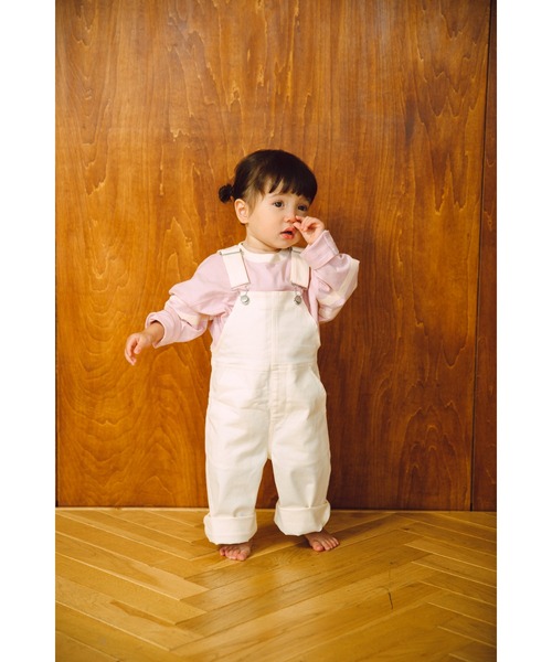 ooju（オージュ）の「【ooju】デニム オーバーオール（サロペット/オーバーオール・キッズ・インディゴブルー/アイボリー・1/2/3/4）」の12枚目の写真