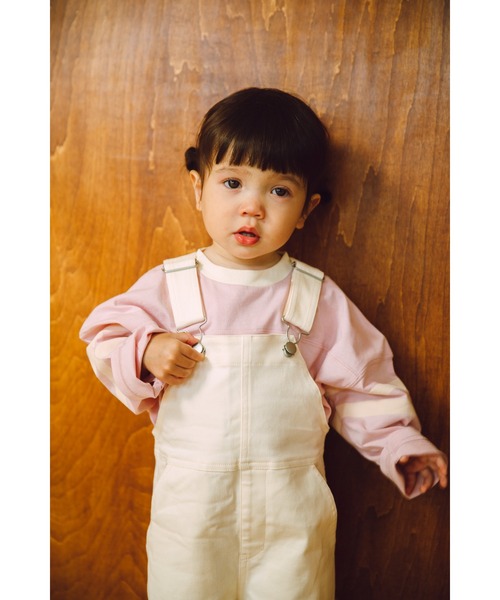 ooju（オージュ）の「【ooju】デニム オーバーオール（サロペット/オーバーオール・キッズ・インディゴブルー/アイボリー・1/2/3/4）」の15枚目の写真