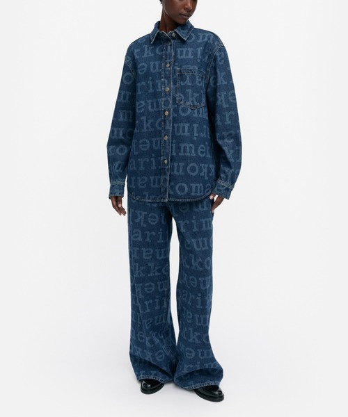 最安値！Marimekko Maridenim Unikko デニムシャツ Maridenim】 Unikko / Unikko jean shirt（シャツ/ブラウス