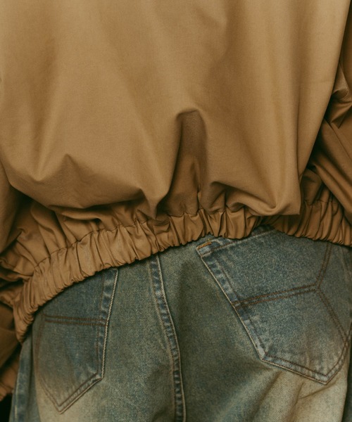 Knuth Marf（クヌースマーフ）の「【Knuth Marf】nylon blouson（ブルゾン・レディース・ブラック/キャメル・FREE）」の11枚目の写真