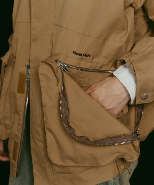 Knuth Marf（クヌースマーフ）の「【Knuth Marf】nylon blouson（ブルゾン・レディース・ブラック/キャメル・FREE）」の13枚目の写真