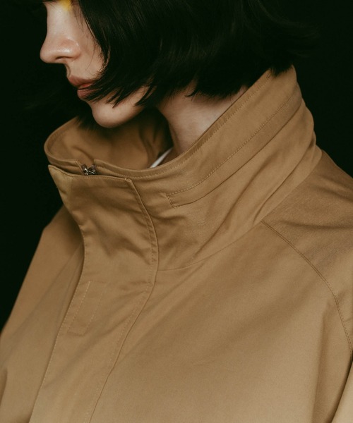 Knuth Marf（クヌースマーフ）の「【Knuth Marf】nylon blouson（ブルゾン・レディース・ブラック/キャメル・FREE）」の14枚目の写真