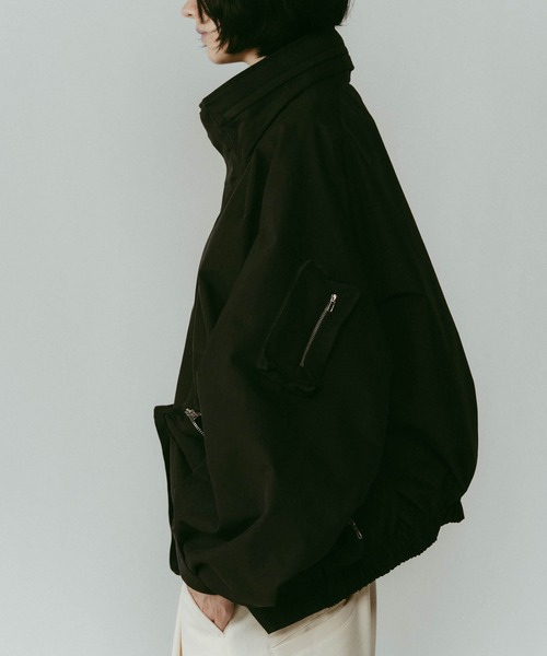 Knuth Marf（クヌースマーフ）の「【Knuth Marf】nylon blouson（ブルゾン・レディース・ブラック/キャメル・FREE）」の21枚目の写真