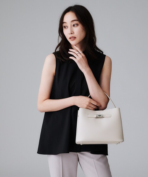 UNTITLED（アンタイトル）の「【追加/新色】エアリーワンハンドルバッグ（ハンドバッグ・レディース・ブラック/グリーン/ライトグレー/サックスブルー/ベージュ・99）」の12枚目の写真