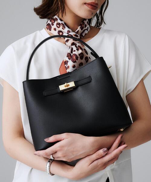 UNTITLED（アンタイトル）の「【追加/新色】エアリーワンハンドルバッグ（ハンドバッグ・レディース・ブラック/グリーン/ライトグレー/サックスブルー/ベージュ・99）」の14枚目の写真