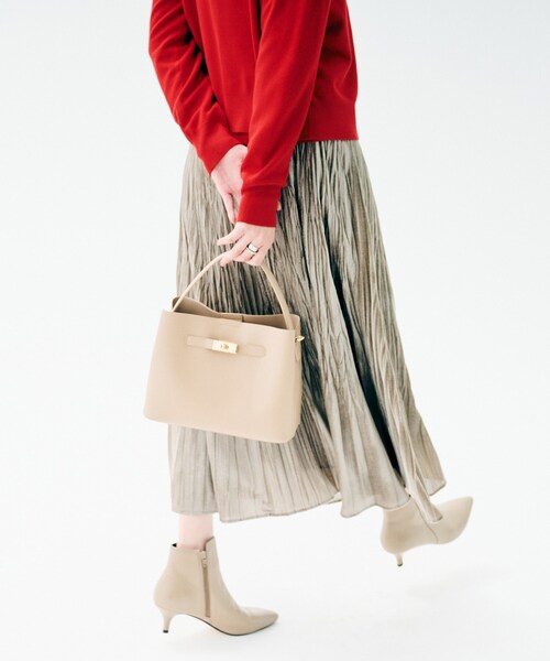 UNTITLED（アンタイトル）の「【追加/新色】エアリーワンハンドルバッグ（ハンドバッグ・レディース・ブラック/グリーン/ライトグレー/サックスブルー/ベージュ・99）」の20枚目の写真