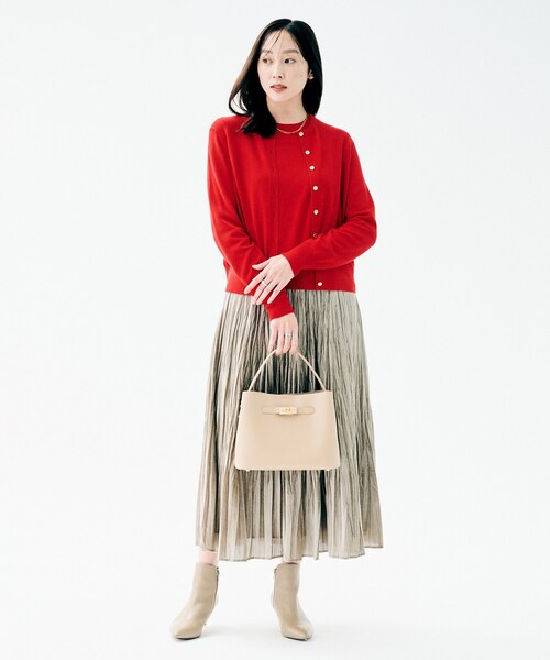 UNTITLED（アンタイトル）の「【追加/新色】エアリーワンハンドルバッグ（ハンドバッグ・レディース・ブラック/グリーン/ライトグレー/サックスブルー/ベージュ・99）」の21枚目の写真