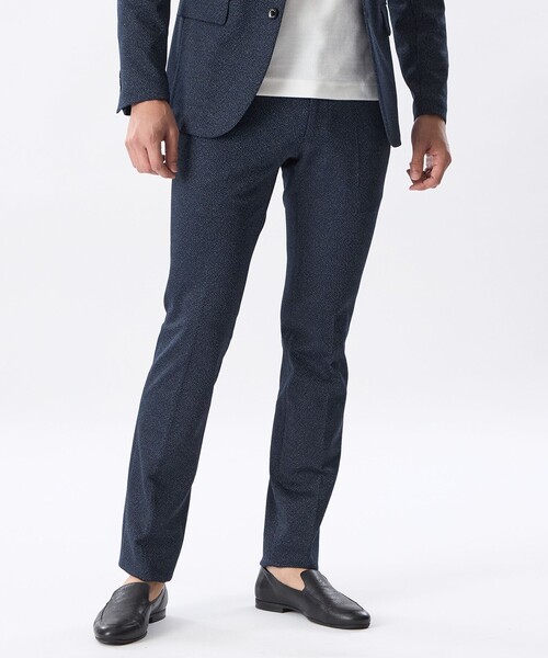 EPOCA UOMO(エポカウォモ)の「【セットアップ対応】ブリスタージャージーパンツ(その他パンツ・メンズ・ダークネイビー/ブラック・46/48)」の2枚目の写真