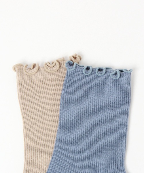 GLOBAL WORK（グローバルワーク）の「らくごこちリブメロウソックス/572218（ソックス/靴下・レディース・レッド/ブラウン/ブラック/ライトブルー/オフホワイト・FREE）」の10枚目の写真