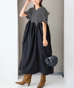 カットソー/サッカーコンビワンピース（ワンピース）｜Spick