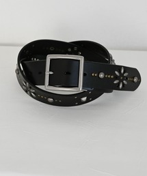 Editors Draw | スクエアバックル スタッズレザーベルト(ベルト)