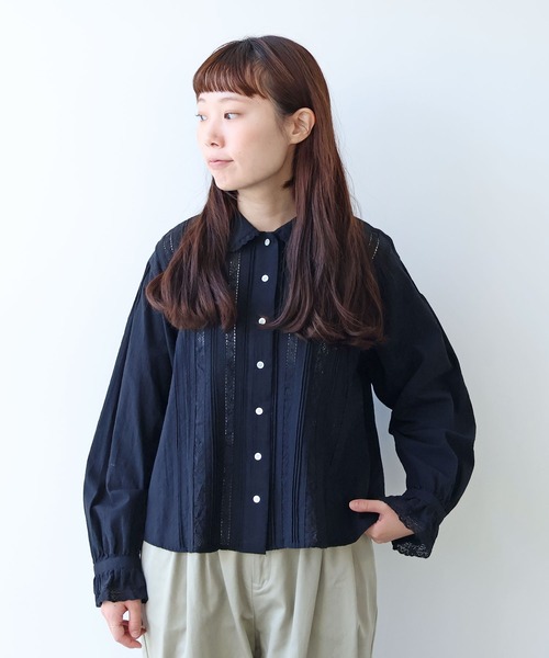 lace patchwork ブラウス（シャツ/ブラウス）｜bulle de savon
