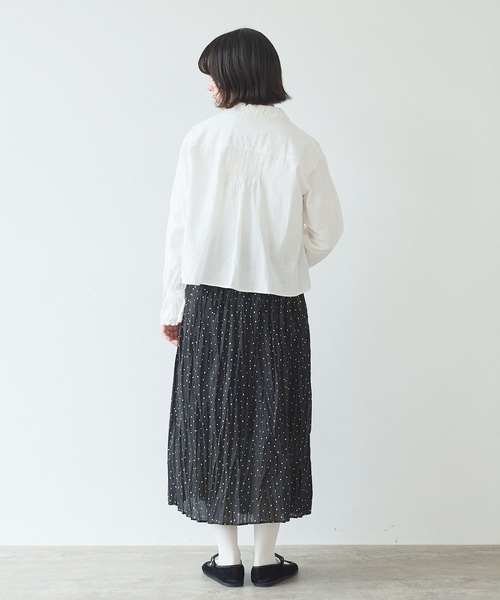 bulle de savon(ビュルデサボン)の「lace patchwork ブラウス(シャツ/ブラウス・レディース・ホワイト/ブラック・FREE)」の13枚目の写真