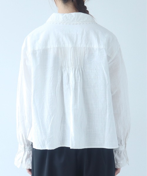 bulle de savon(ビュルデサボン)の「lace patchwork ブラウス(シャツ/ブラウス・レディース・ホワイト/ブラック・FREE)」の17枚目の写真