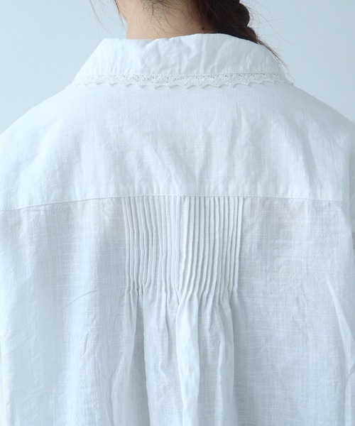 bulle de savon(ビュルデサボン)の「lace patchwork ブラウス(シャツ/ブラウス・レディース・ホワイト/ブラック・FREE)」の18枚目の写真