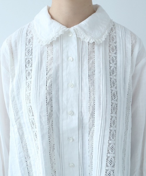 bulle de savon(ビュルデサボン)の「lace patchwork ブラウス(シャツ/ブラウス・レディース・ホワイト/ブラック・FREE)」の19枚目の写真