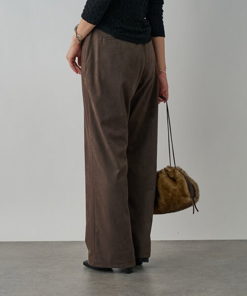 RIVE DROITE（リヴドロワ）の「【セットアップ対応】ブラッシュドクロスルーズパンツ（その他パンツ・レディース・キャメル/ブラウン・36/38）」の8枚目の写真