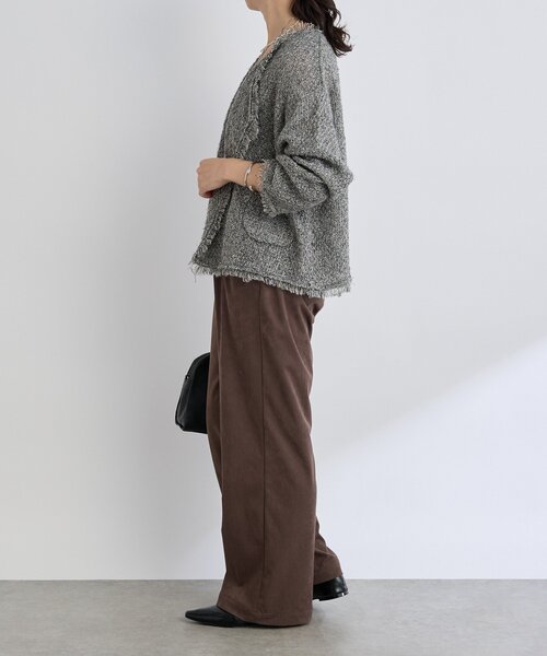 RIVE DROITE（リヴドロワ）の「【セットアップ対応】ブラッシュドクロスルーズパンツ（その他パンツ・レディース・キャメル/ブラウン・36/38）」の13枚目の写真