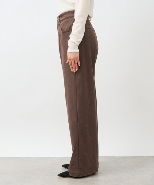 RIVE DROITE（リヴドロワ）の「【セットアップ対応】ブラッシュドクロスルーズパンツ（その他パンツ・レディース・キャメル/ブラウン・36/38）」の15枚目の写真