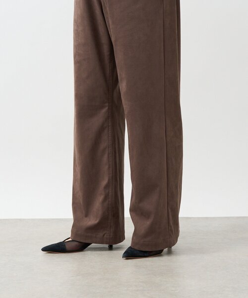 RIVE DROITE（リヴドロワ）の「【セットアップ対応】ブラッシュドクロスルーズパンツ（その他パンツ・レディース・キャメル/ブラウン・36/38）」の19枚目の写真