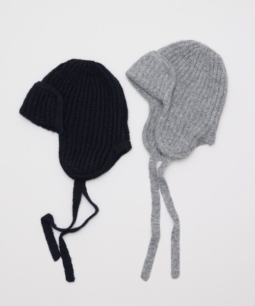 AIC.（エーアイシー）の「フライトニットビーニー（ニットキャップ/ビーニー・レディース・グレー/ネイビー・FREE）」の12枚目の写真