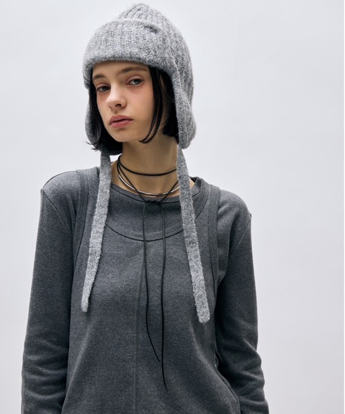 AIC.（エーアイシー）の「フライトニットビーニー（ニットキャップ/ビーニー・レディース・グレー/ネイビー・FREE）」の21枚目の写真