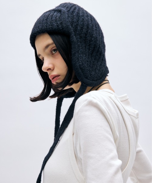 AIC.（エーアイシー）の「フライトニットビーニー（ニットキャップ/ビーニー・レディース・グレー/ネイビー・FREE）」の5枚目の写真