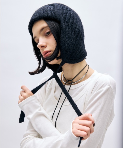AIC.（エーアイシー）の「フライトニットビーニー（ニットキャップ/ビーニー・レディース・グレー/ネイビー・FREE）」の7枚目の写真