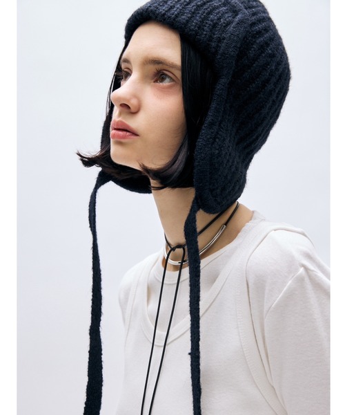 AIC.（エーアイシー）の「フライトニットビーニー（ニットキャップ/ビーニー・レディース・グレー/ネイビー・FREE）」の11枚目の写真