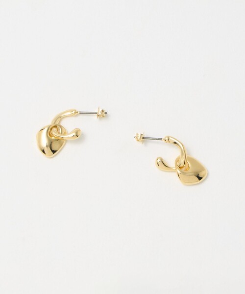 2WAY フープ＆プレート ピアス（ピアス（両耳用））｜green