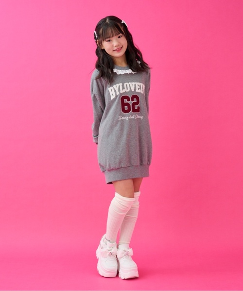 by LOVEiT（バイラビット）の「ルーズアップソックス（ソックス/靴下・キッズ・ブラック/オフホワイト/グレー・M/L）」の5枚目の写真