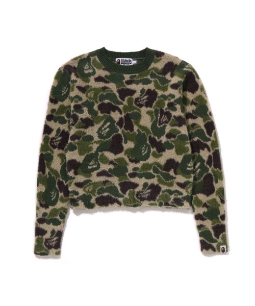 A BATHING APE(アベイシングエイプ)の「ABC CAMO SHAGGY SWEATER(ニット/セーター・レディース・ピンク/グリーン・SMALL/MEDIUM)」の2枚目の写真