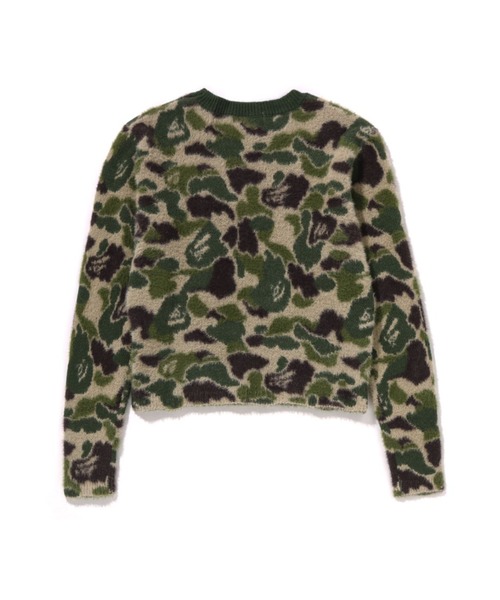 A BATHING APE(アベイシングエイプ)の「ABC CAMO SHAGGY SWEATER(ニット/セーター・レディース・ピンク/グリーン・SMALL/MEDIUM)」の3枚目の写真