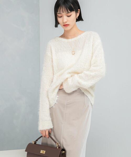 アーバンリサーチ ロッソ（URBAN RESEARCH ROSSO）/ラメシャギーニットプルオーバー セール】ラメシャギーニットプルオーバー（ニット/セーター）｜URBAN