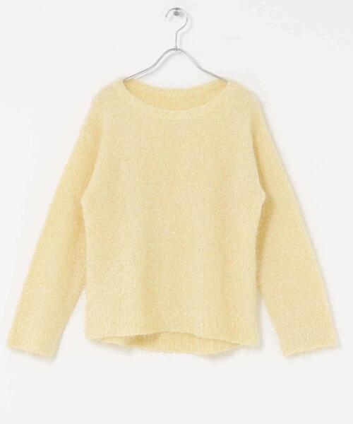 URBAN RESEARCH ROSSO WOMEN（アーバンリサーチ　ロッソ）の「ラメシャギーニットプルオーバー（ニット/セーター・レディース・イエロー/オフホワイト/チャコールグレー・FREE）」の17枚目の写真