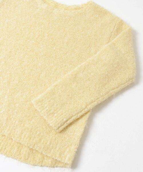 URBAN RESEARCH ROSSO WOMEN（アーバンリサーチ　ロッソ）の「ラメシャギーニットプルオーバー（ニット/セーター・レディース・イエロー/オフホワイト/チャコールグレー・FREE）」の18枚目の写真