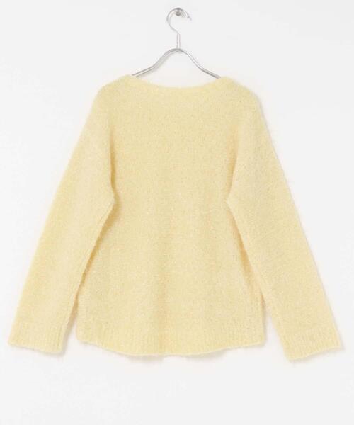 URBAN RESEARCH ROSSO WOMEN（アーバンリサーチ　ロッソ）の「ラメシャギーニットプルオーバー（ニット/セーター・レディース・イエロー/オフホワイト/チャコールグレー・FREE）」の19枚目の写真