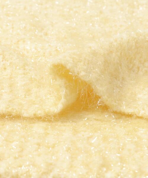 URBAN RESEARCH ROSSO WOMEN（アーバンリサーチ　ロッソ）の「ラメシャギーニットプルオーバー（ニット/セーター・レディース・イエロー/オフホワイト/チャコールグレー・FREE）」の20枚目の写真