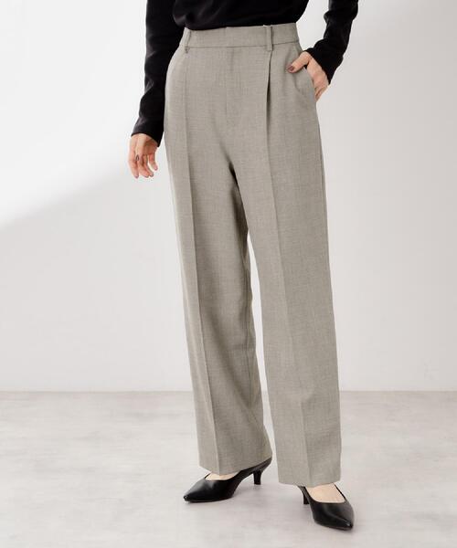 THE SHOP TK （ザ ショップ ティーケー ）の「ビジネスセミワイドパンツ【セットアップ可/洗濯機OK】/CAVIANシリーズ（その他パンツ・レディース・スミクロ/チャコールグレー・13/12）」の11枚目の写真