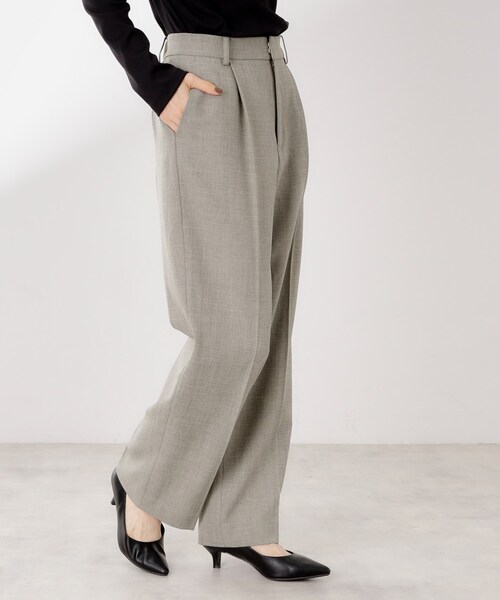 ビジネスセミワイドパンツ【セットアップ可/洗濯機OK】/CAVIAN