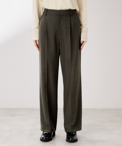 THE SHOP TK （ザ ショップ ティーケー ）の「ビジネスセミワイドパンツ【セットアップ可/洗濯機OK】/CAVIANシリーズ（その他パンツ・レディース・スミクロ/チャコールグレー・13/12）」の20枚目の写真