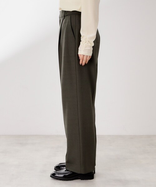 THE SHOP TK （ザ ショップ ティーケー ）の「ビジネスセミワイドパンツ【セットアップ可/洗濯機OK】/CAVIANシリーズ（その他パンツ・レディース・スミクロ/チャコールグレー・13/12）」の21枚目の写真
