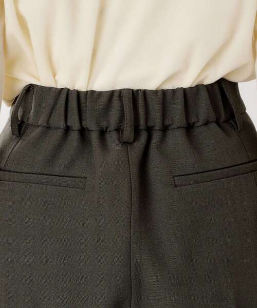 THE SHOP TK （ザ ショップ ティーケー ）の「ビジネスセミワイドパンツ【セットアップ可/洗濯機OK】/CAVIANシリーズ（その他パンツ・レディース・スミクロ/チャコールグレー・13/12）」の3枚目の写真