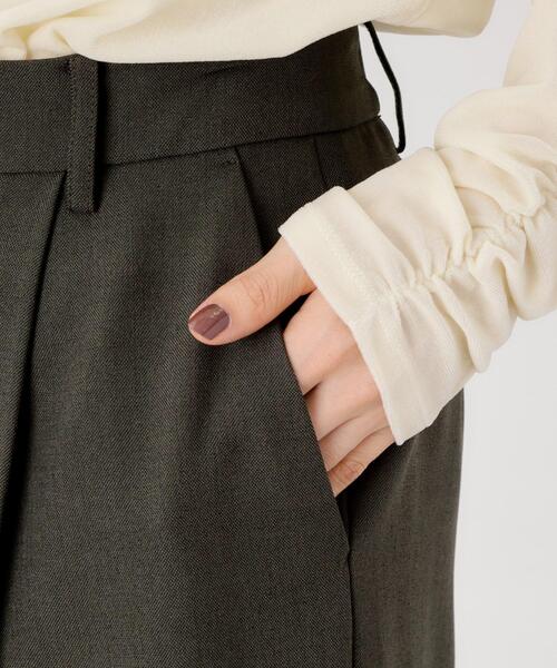 ビジネスセミワイドパンツ【セットアップ可/洗濯機OK】/CAVIAN