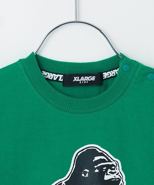 XLARGE KIDS（エクストララージキッズ）の「袖OGプリント長袖Tシャツ（Tシャツ/カットソー・キッズ・トップグレー/グリーン/ブラック・100cm/90cm/140cm/130cm/120cm/110cm/80ｃｍ）」の5枚目の写真